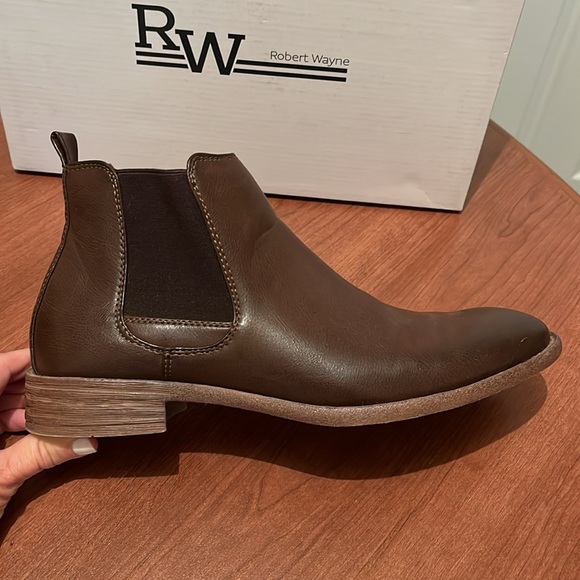 Dark Brown Leather Chelsea Boots, 8M main image 10
